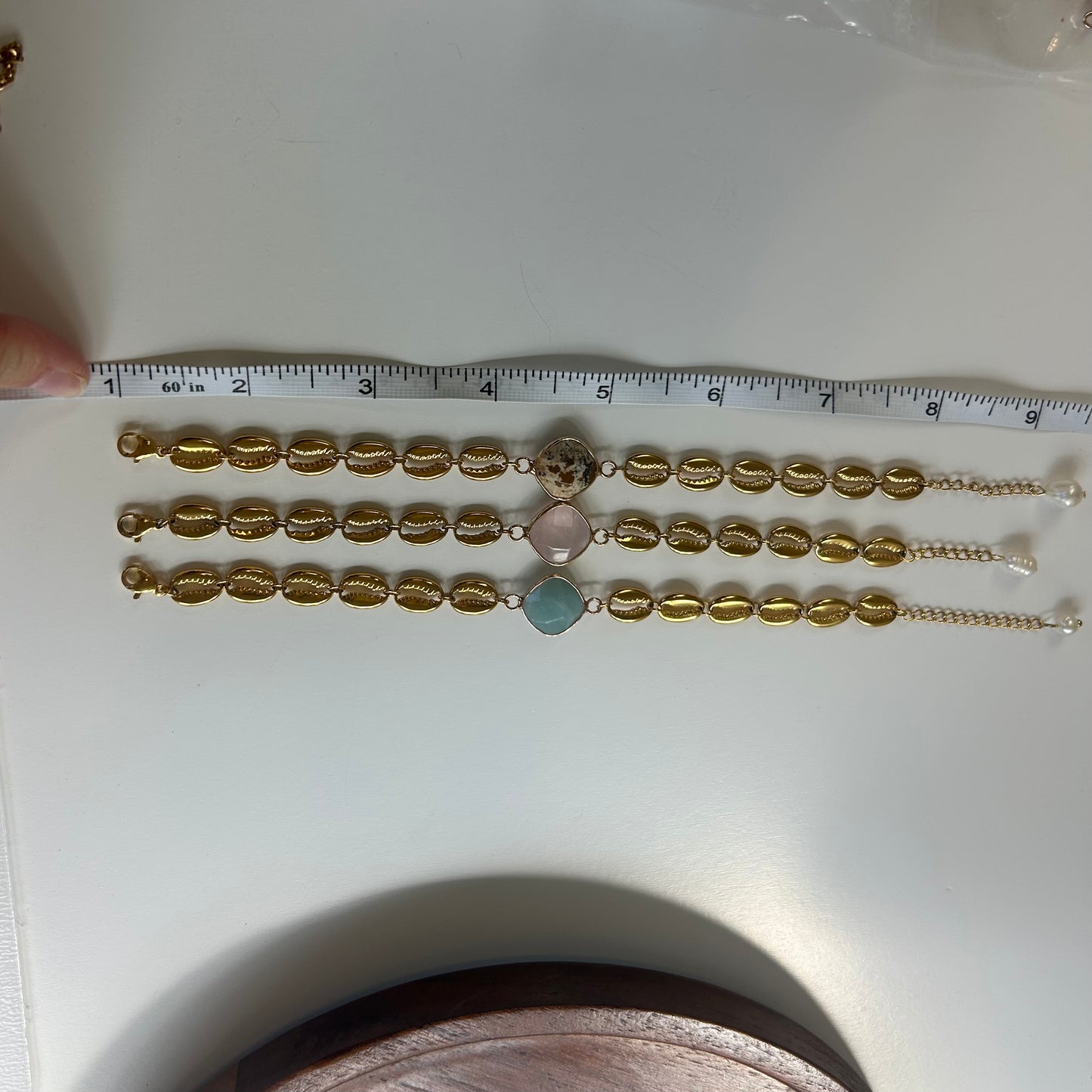 Quartz & Cowries Bracelet