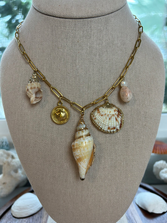 Earth Toned Mermaid Necklace