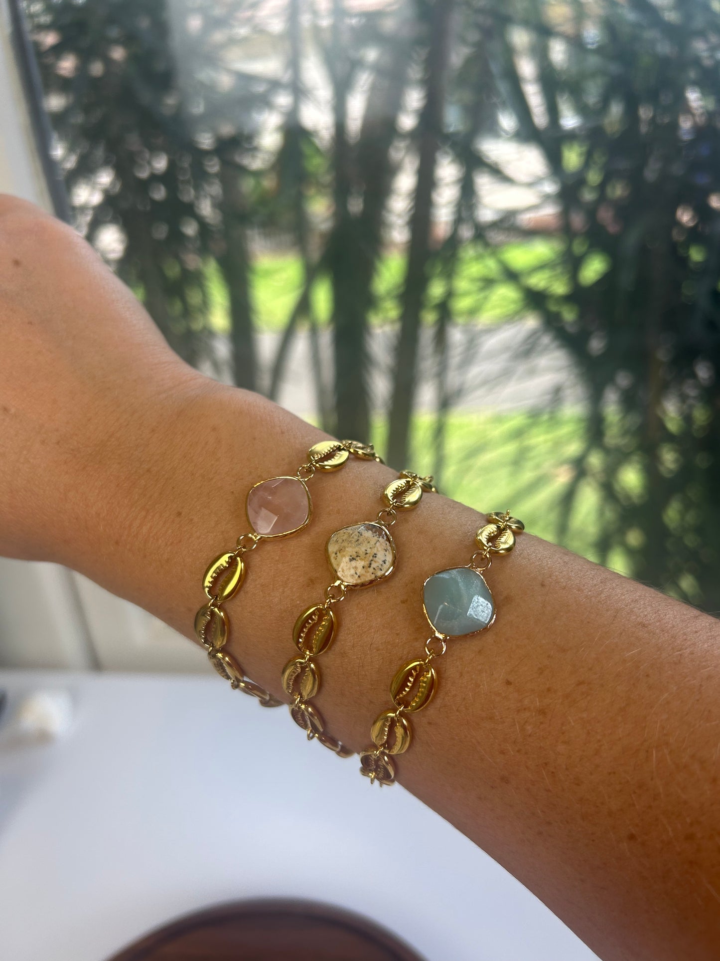 Quartz & Cowries Bracelet