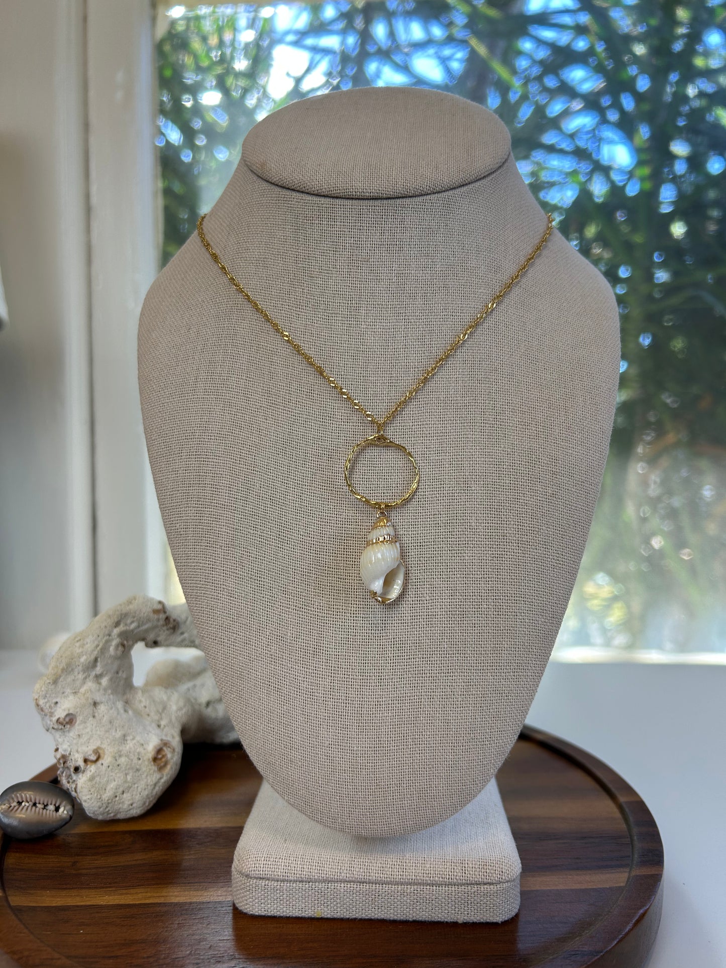 Classy Mermaid Bezel Pendant Necklace