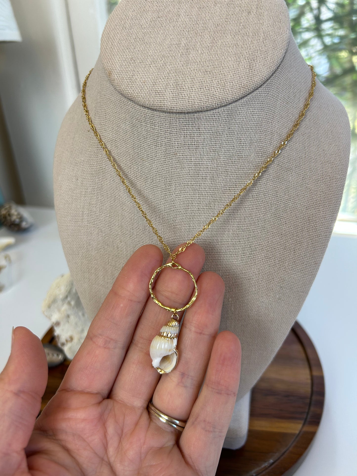 Classy Mermaid Bezel Pendant Necklace