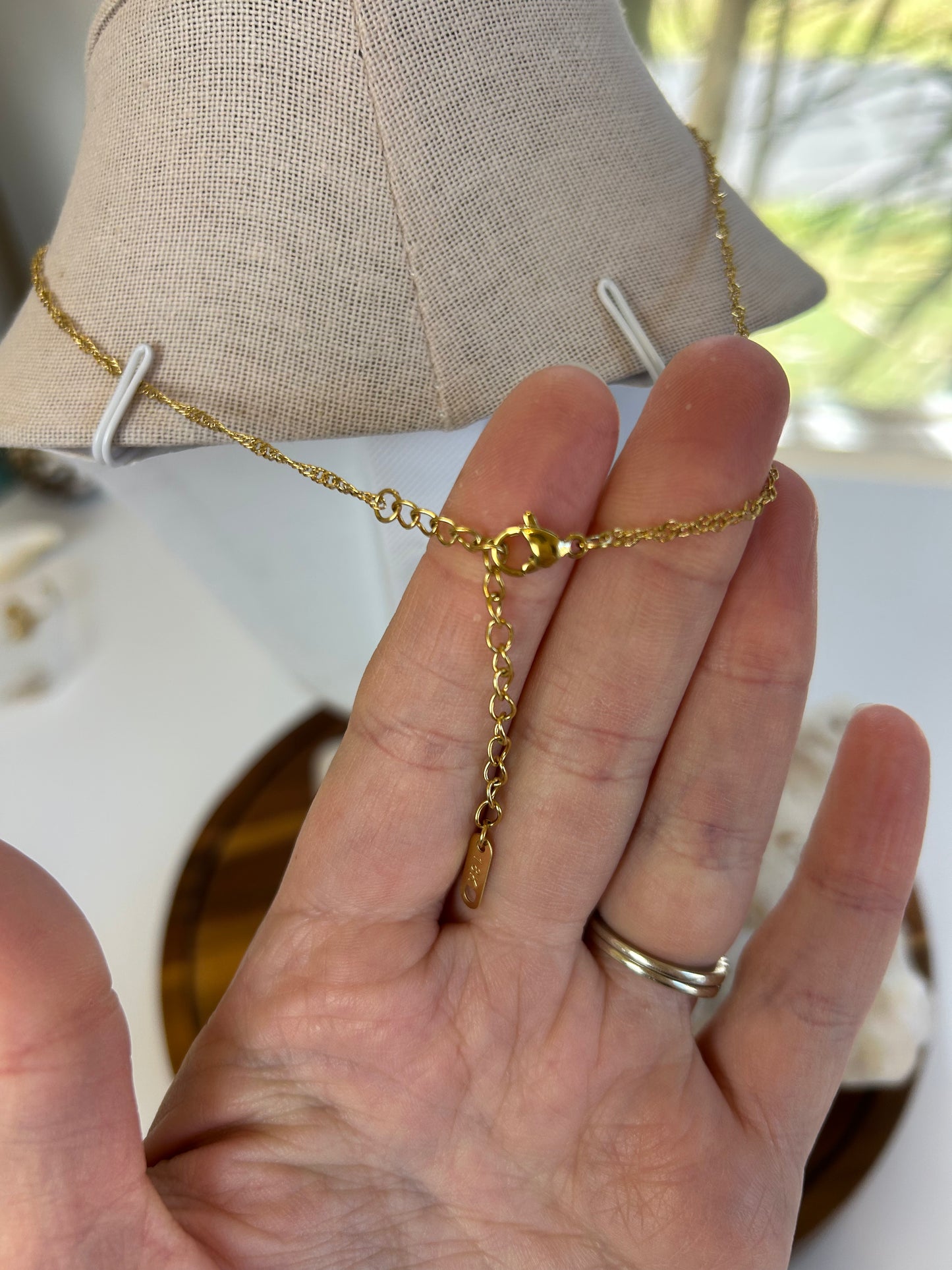 Classy Mermaid Bezel Pendant Necklace